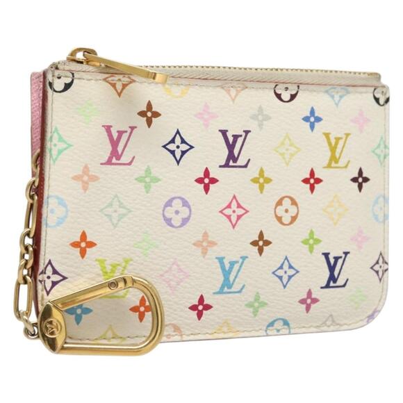 Louis Vuitton X Takashi Murakami Monogram Multicolor Blanc Card Case - Picture 1 of 12